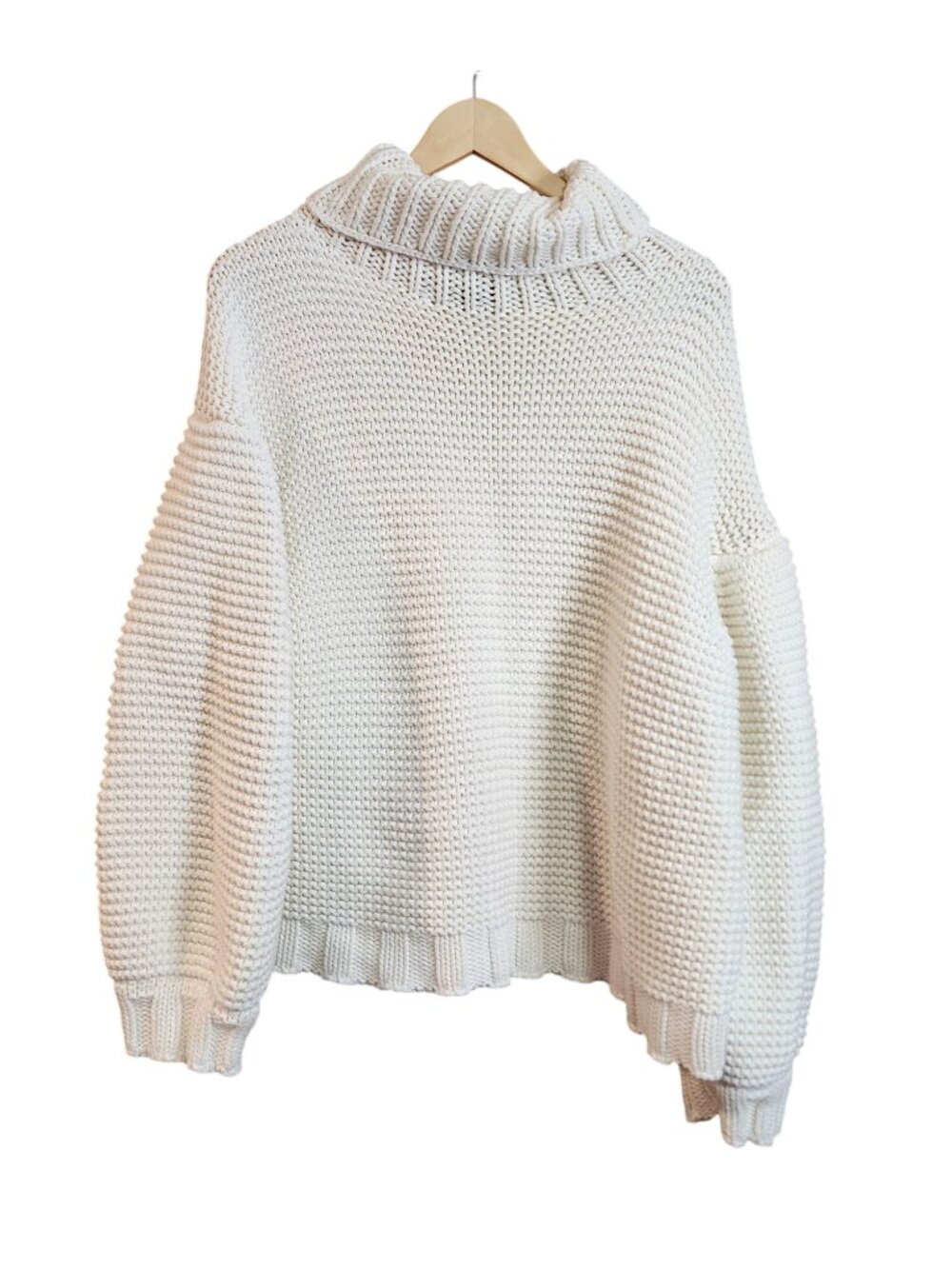 Rosae Paris Chunky Loose Knit Sweater Turtleneck Womens size 2